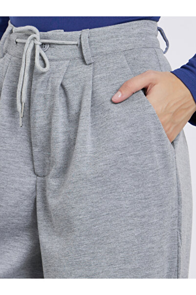 Styli Grey Wide Leg Casual Pants