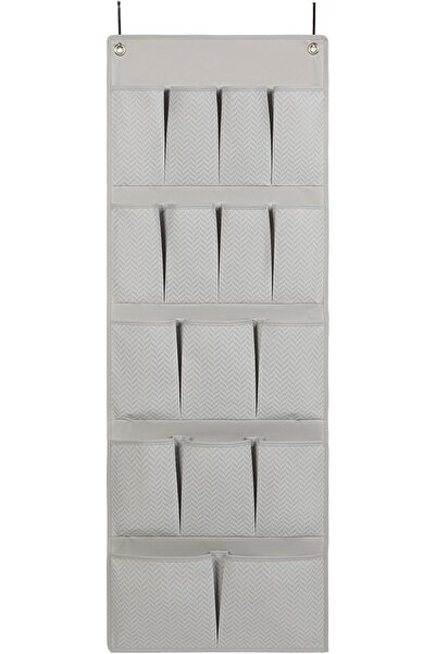 STOREMAX 16 Gözlü Gri Kapı Arkası Düzenleyici 45 x 125 cm 1184728
