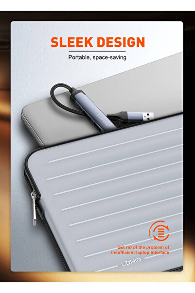 LDNIO 4-in-1 Type-C Port Hub (DS-64C)