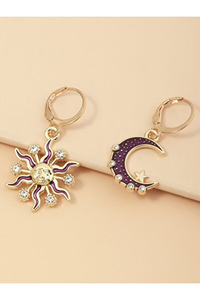 Take Two By Styli Celestial Sun Moon Star Earrings