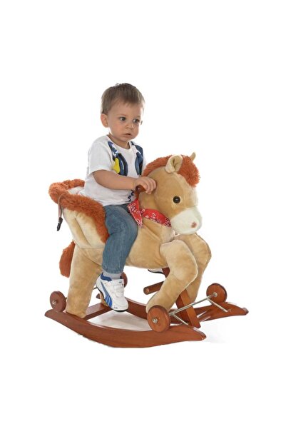 RCO Rocking Horse with Backrest, Wheels and Sounds RCO®, Cream, WJ5811B