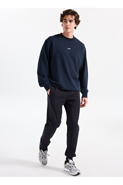 GMG FIRENZE Ανδρικό αθλητικό παντελόνι ελαστικής μέσης εφαρμοστό Navy Blue GU...