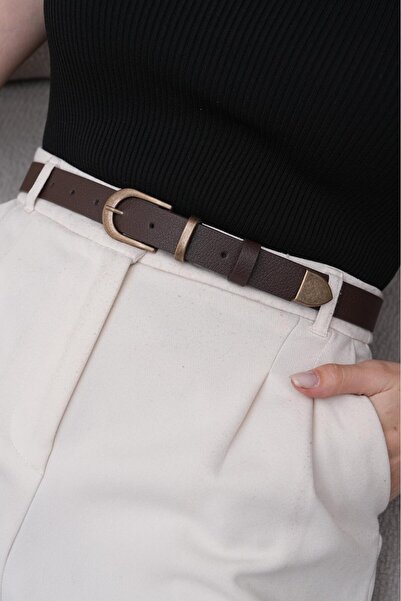 Desre Moda Antique Buckle Cowboy Belt Trouser Belt Shirt Belt Coat Belt Women's Belt Jeans Belt