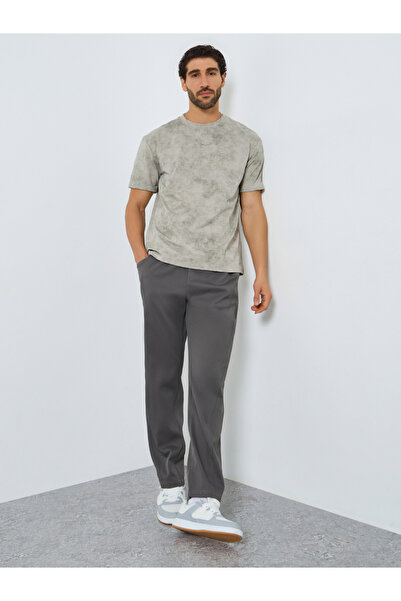 Take Two By Styli Men Solid Drawstring Waist Straight Leg Pants