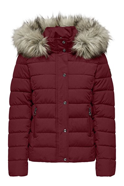 ONLY Women / Girls Burgundy Coat Model Code: (15304778) Onlnewluna Quilted Jacket Cc Otw
