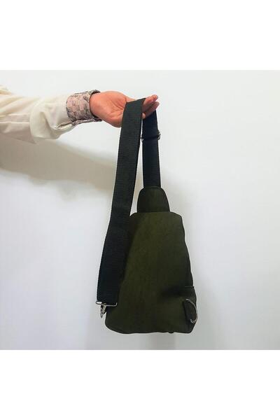 Fiyra Bb1 Khaki Color Crinkle Fabric Five Compartment Body Bag