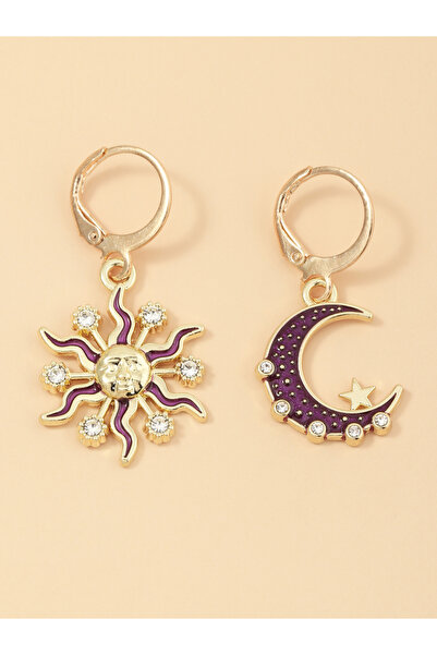 Take Two By Styli Celestial Sun Moon Star Earrings