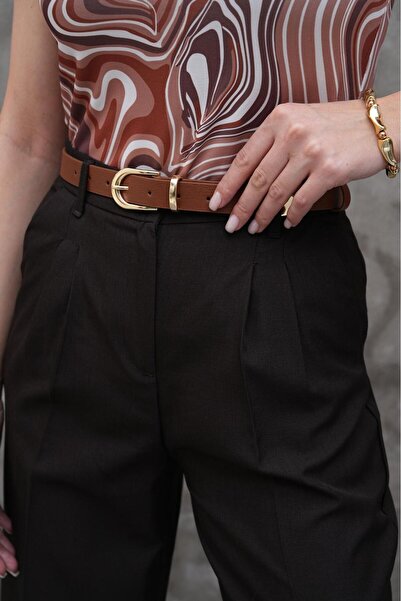 Desre Moda Gold Buckle Cowboy Belt Trouser Belt Shirt Belt Coat Belt Women's Belt Jeans Belt