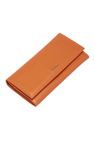 Tergan Turuncu Hakiki Deri Kadın Cüzdan - S1CB00005807-H67