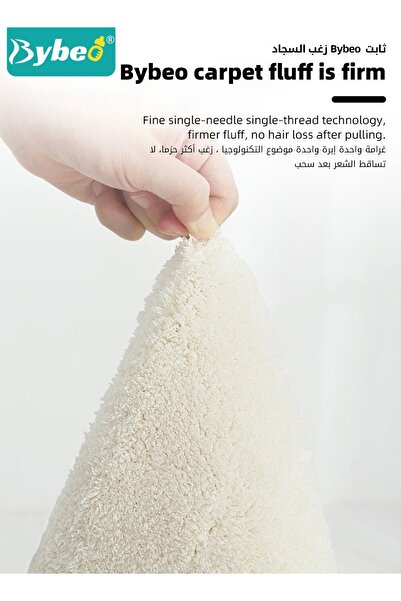 BYBEO Round Rug for Baby, Kids Play Mat, Toddlers Crawling Cushion for Boys and Girls, Cute Circle Carpet