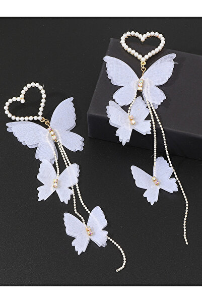 Take Two By Styli Butterfly Tassel Earrings