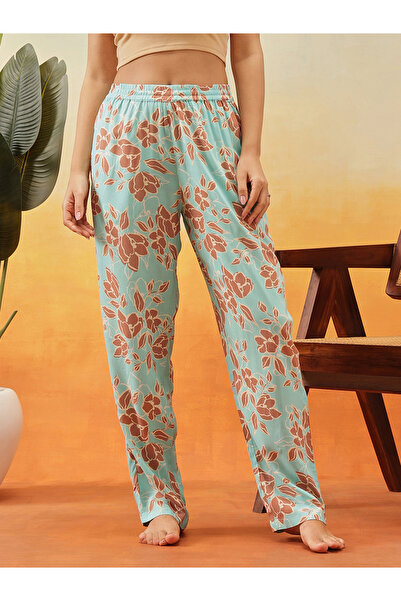 Clovia By Styli Floral Print Rayon Pyjama