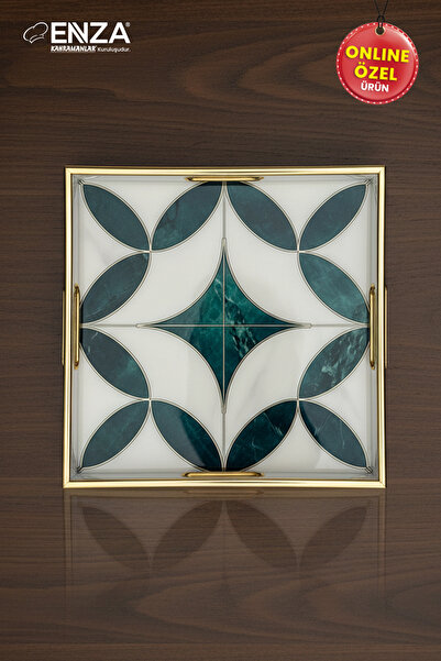 Enza Kuzey Tea Coffee Breakfast and Presentation Tray 36 cm