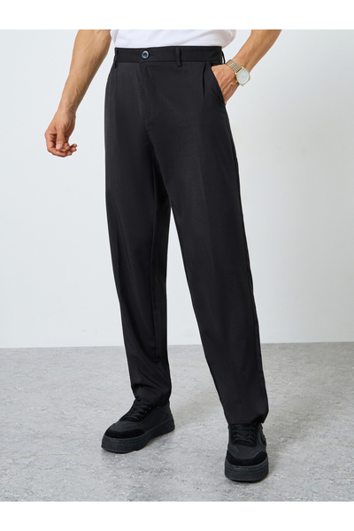 Take Two By Styli Men Solid Slant Pocket Straight Leg Pants