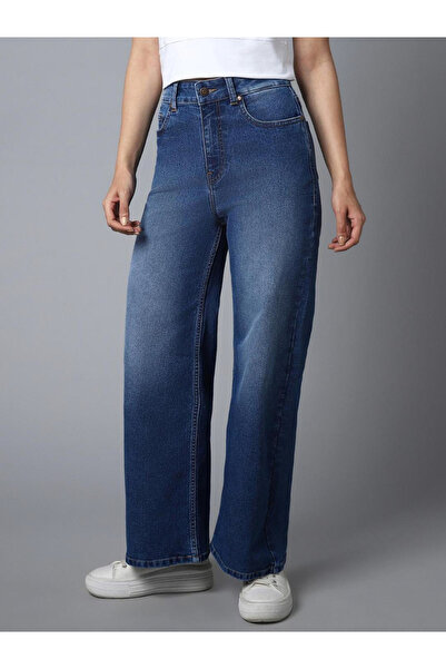 High Star By Styli Women Wide Leg High-Rise Stretchable Jeans