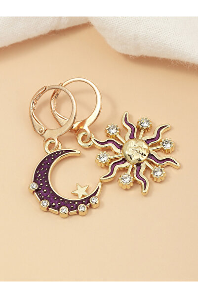 Take Two By Styli Celestial Sun Moon Star Earrings