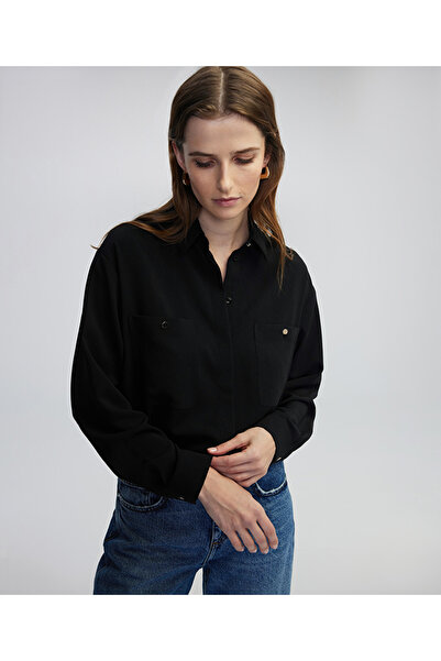 İpekyol Metal Button Pocket Shirt