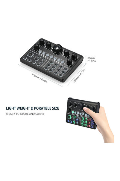 DOMEET Generic Live Sound Card Audio Mixer Board