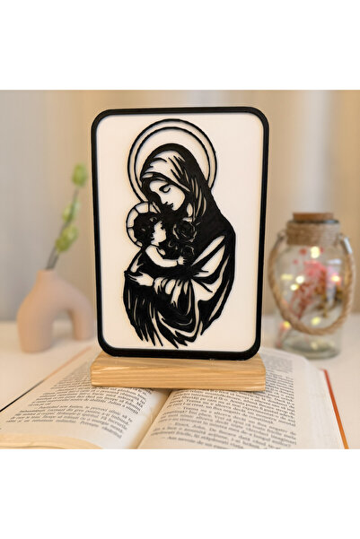 DECORADI Decoratiune religioasa Fecioara Maria cu Pruncul, -friendly Baza din...