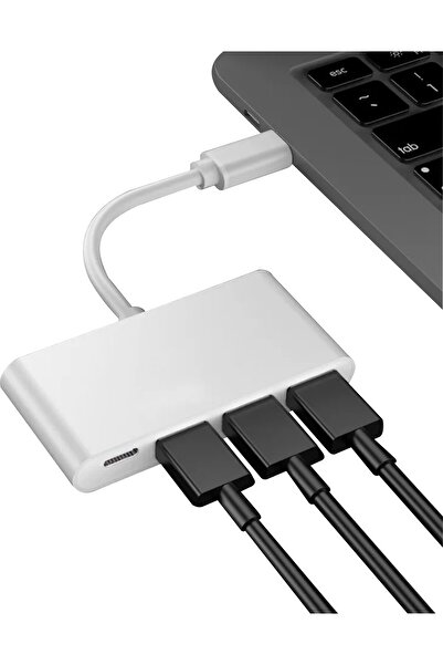 KOMA USB-C 4in1 hub, multiport, 2x USB-A 2.0, 1x USB-A 3.0, 1x USB-C