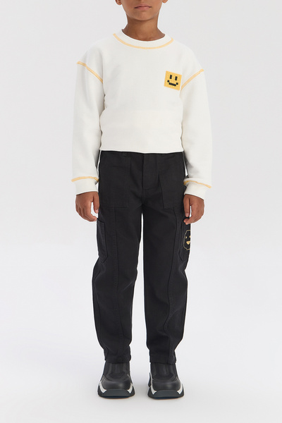 Nebbati Boy Black Trousers