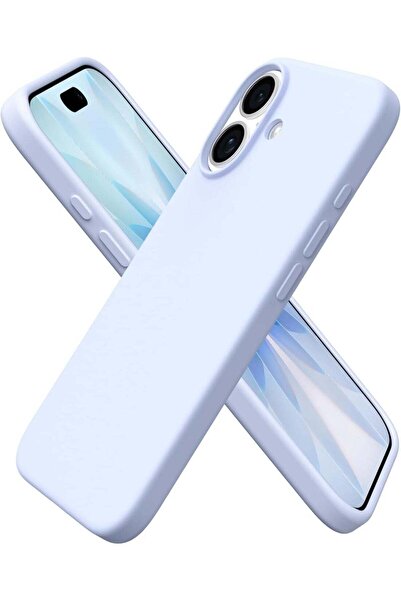 Generic غطاء جل سيليكون سائل ناعم لهاتف iPhone 17 - أزرق سماوي غير لامع