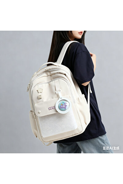 Generic High-Beauty Junior High School Girl Backpack Fashion School Bag High School College Student