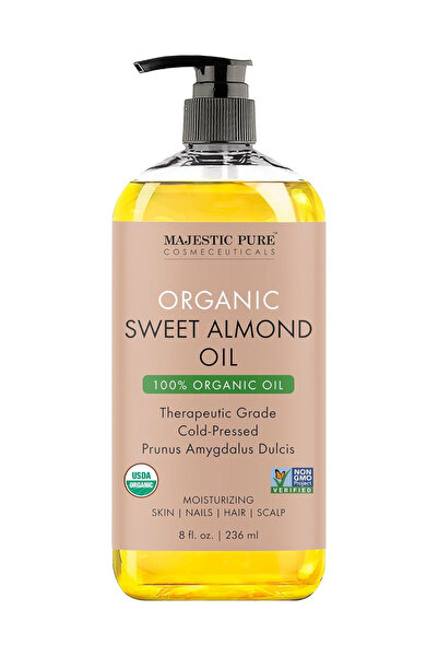 Majestic Pure زيت الجسم العضوي باللوز الحلو 36 مل