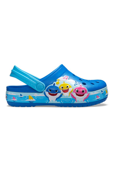 Crocs Toddler Fun Lab Baby Shark Band Clog 23-24 EU - C7 US Blue - Bright Cobalt
