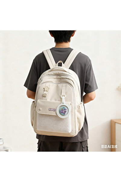 Generic High-Beauty Junior High School Girl Backpack Fashion School Bag High School College Student