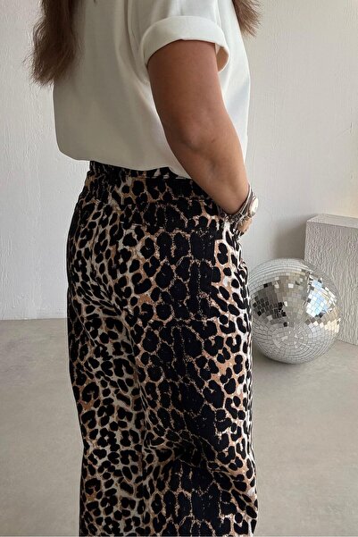 ELVAN TOLON Leopard Denim Jean