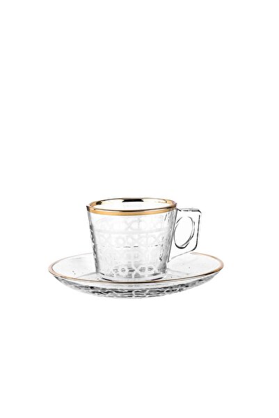 Dimlaj Ivory Glass Coffee Set CB/12-Gold