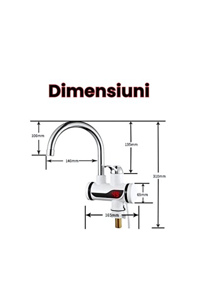 FOTOFUN SET Electric Faucet with Digital Display, Instant Hot Water + Water Saver Set