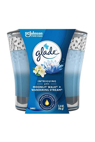 İdeal Ice 2-in-1 Scented Candle – Moonlit Walk & Wandering Stream (Blue)