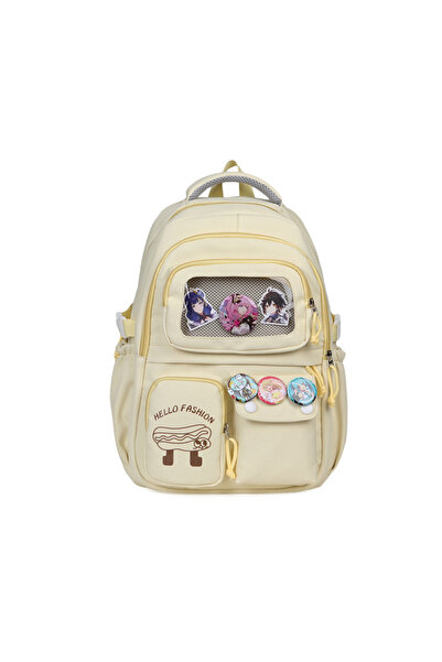 Generic حقيبة ظهر شفافة ذات سعة كبيرة للمرحلة الإعدادية والثانوية للرجال والنساء