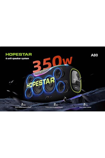 Generic 350W Wireless Bluetooth Speaker, 24Hrs Playtime, RGB Lights, Mic with EQ & Volume Control, 10M Range