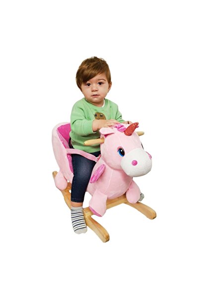 RCO Unicorn Rocking Chair with Backrest, Musical, RCO®, Pink, WJ5812