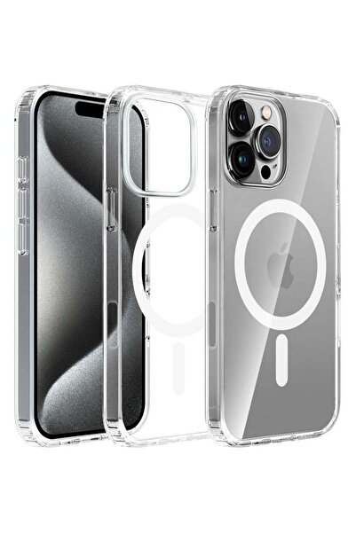 Generic iPhone 16 Pro Max Clear Magnetic MagSafe Compatible Hybrid Protective...