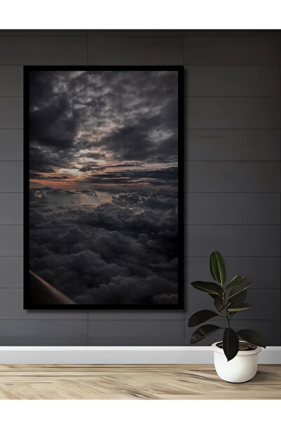 indispensablely Διακοσμητικός Ξύλινος Πίνακας με θέμα το Ηλιοβασίλεμα πάνω απ...