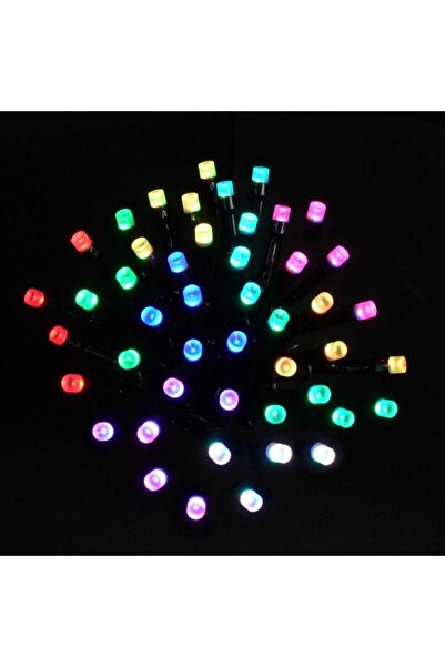 DacEnergy Instalatie brad Craciun , smart, 100 LED-uri RGB, 12 W, aplicatia P...