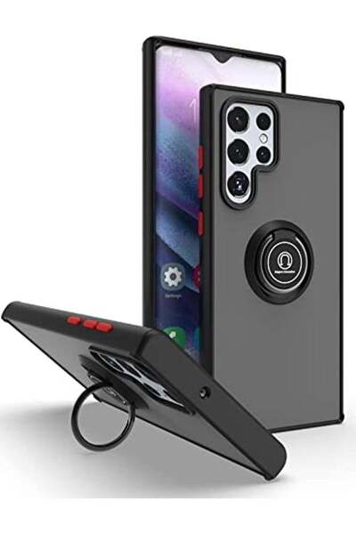 Generic Samsung Galaxy S25 Ultra Rotational Metal Ring Kickstand Cover