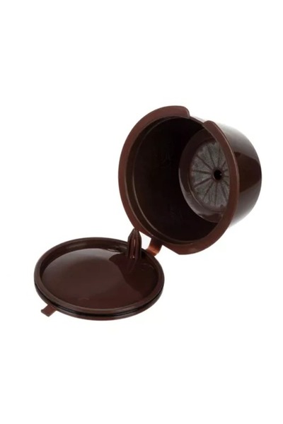 Selgot Set of 6 Reusable Coffee Capsules, Plastic, Size 5.5 x 3 cm