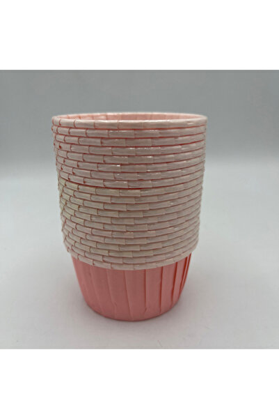 ticariks Pembe renk muffın kalıp çap:8 Adet:20