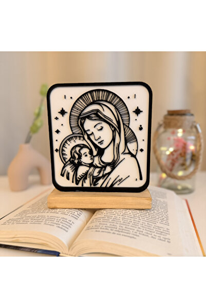 DECORADI Decoratiune religioasa Fecioara Maria cu Pruncul, -friendly Baza din...