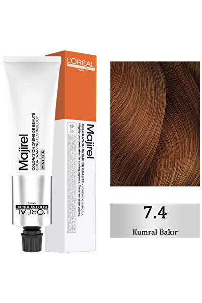 L'oreal Professionnel Majirel Coloration Creme - Saç Boyası No: 7.4 Kumral Ba...
