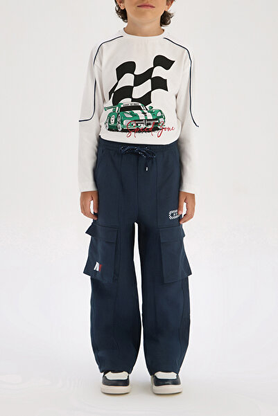 Nebbati Boy Navy Blue Trousers