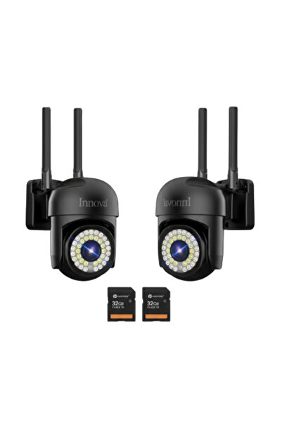 Innova Pack of 2 x Smart Innova Surveillance Camera, 36 LEDs, HD, IP66 + 2 Gift Cards