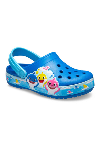 Crocs Toddler Fun Lab Baby Shark Band Clog 23-24 EU - C7 US Blue - Bright Cobalt