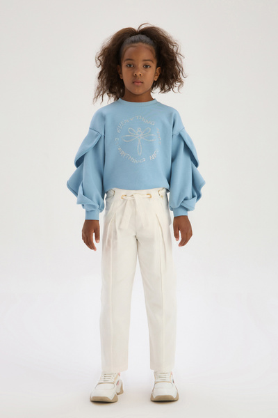 Tyess Girl Ecru Trousers