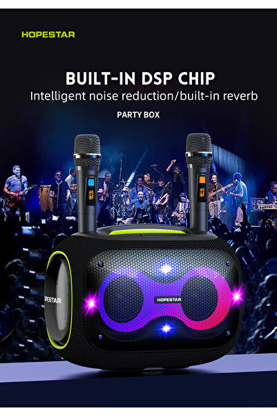 Generic 120W Partybox Outdoor Waterproof Wireless Bluetooth Speaker USB TF Home Theater Karaoke Bas